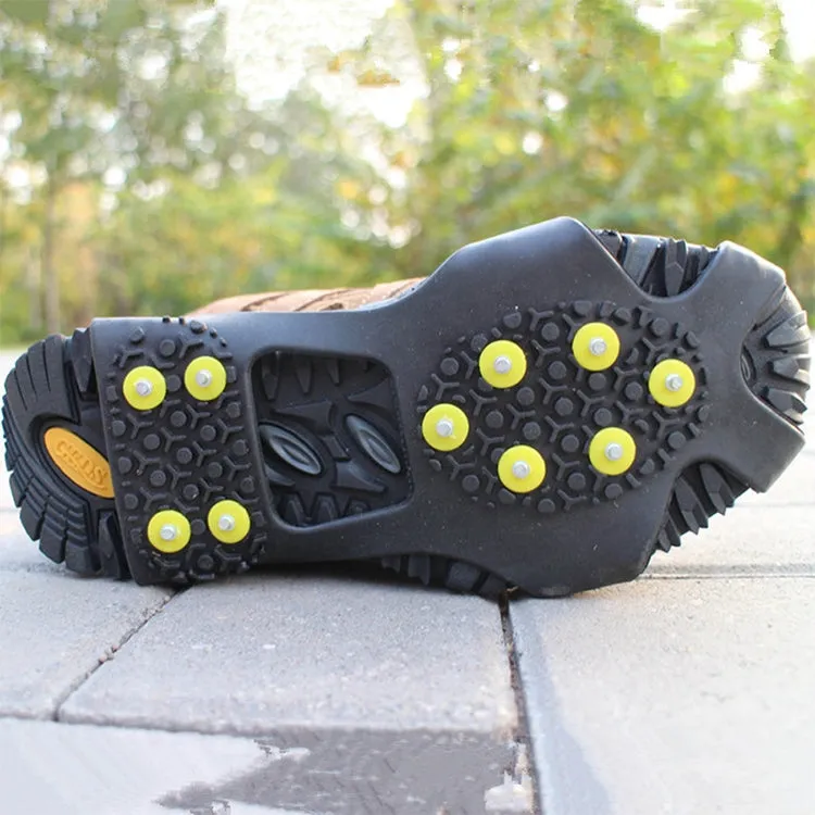 10 Teeth Ice Claw Outdoor Non-slip Shoes Covers for Ice Snow Ground, Size : M