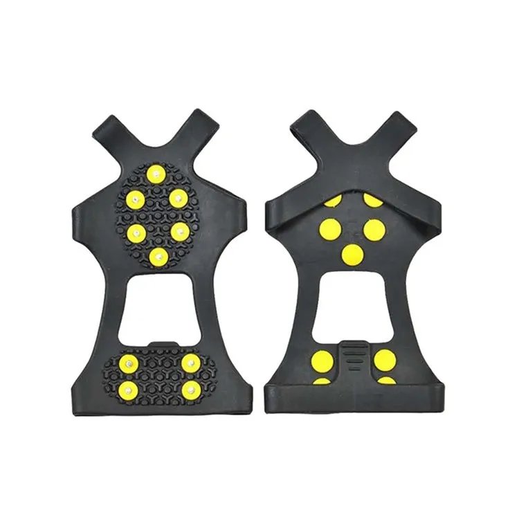 10 Teeth Ice Claw Outdoor Non-slip Shoes Covers for Ice Snow Ground, Size : M