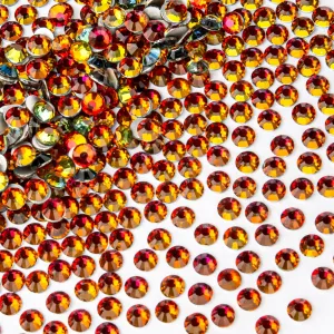 1440Pcs Blaze Crystal Rhinestones,Glass Flatback Rhinestones Gemstones for Nail Face Makeup Art Crafts Clothes Decoration -(SS16,4.0mm,Blaze)