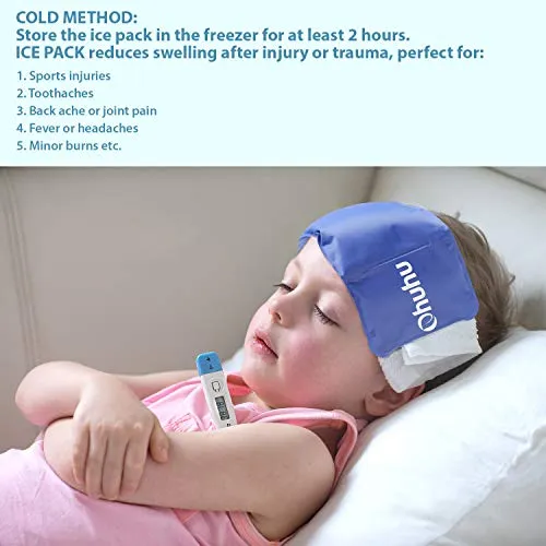 2 Pack - Reusable Gel Cold & Hot Therapy Pack w/ Strap (Shoulder, Knee, Ankle, Back, Neck)