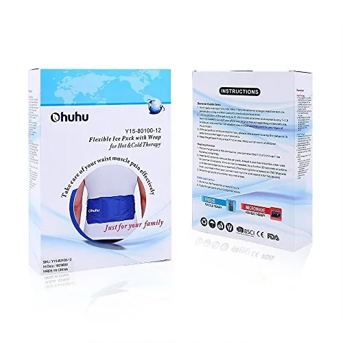 2 Pack - Reusable Gel Cold & Hot Therapy Pack w/ Strap (Shoulder, Knee, Ankle, Back, Neck)
