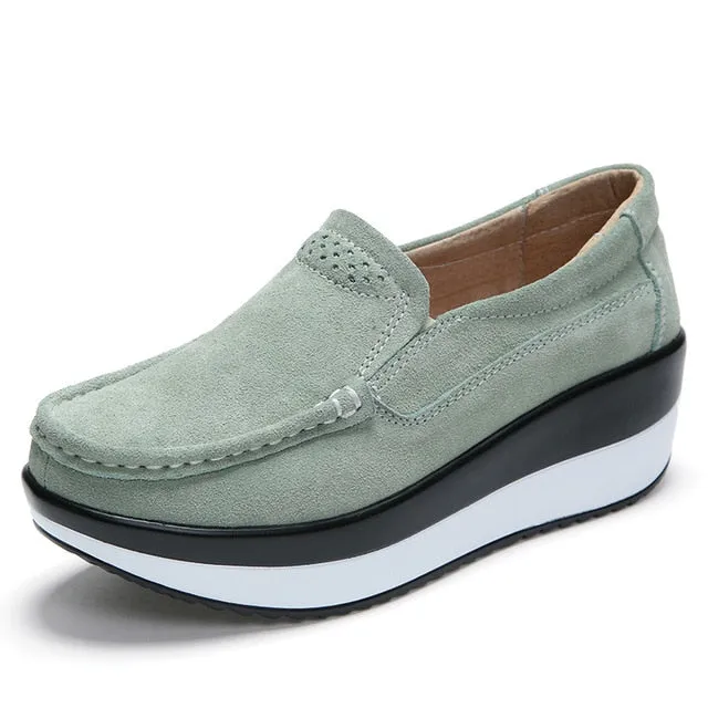 2019 Spring Women Flats Shoes Platform Sneakers