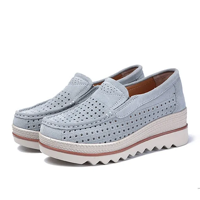 2019 Spring Women Flats Shoes Platform Sneakers