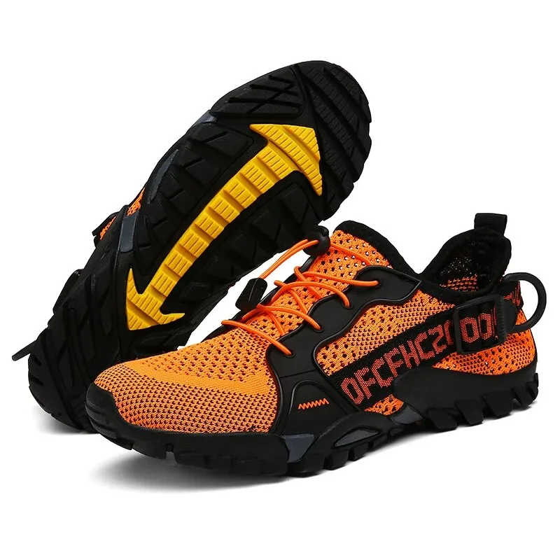 2023 Summer Men Women Trekking Hiking Shoes Summer Mesh Breathable Men Sneakers Outdoor Trail Climbing Sports Shoes Size 36-47