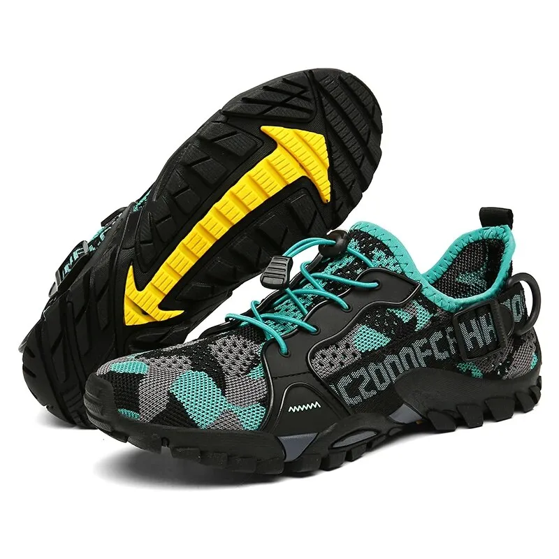 2023 Summer Men Women Trekking Hiking Shoes Summer Mesh Breathable Men Sneakers Outdoor Trail Climbing Sports Shoes Size 36-47