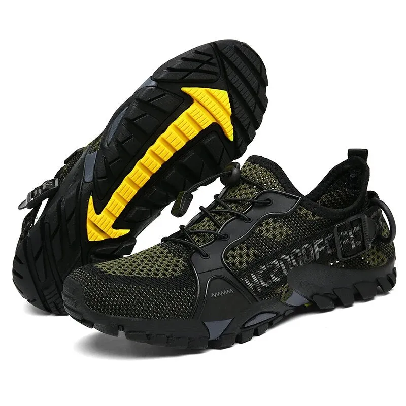 2023 Summer Men Women Trekking Hiking Shoes Summer Mesh Breathable Men Sneakers Outdoor Trail Climbing Sports Shoes Size 36-47