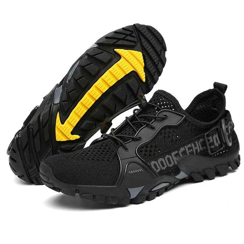 2023 Summer Men Women Trekking Hiking Shoes Summer Mesh Breathable Men Sneakers Outdoor Trail Climbing Sports Shoes Size 36-47