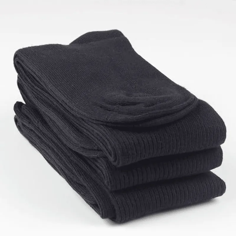 3-Pack Assorted Cotton Socks - Plain And Comfortable Fit