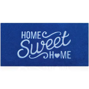 AAZZKANG Blue Door Mat Non Slip Large Doormat 48"x18" for Outdoor Indoor,Easy to Clean High Traffic Areas Welcome Mats for Entrance,Patio