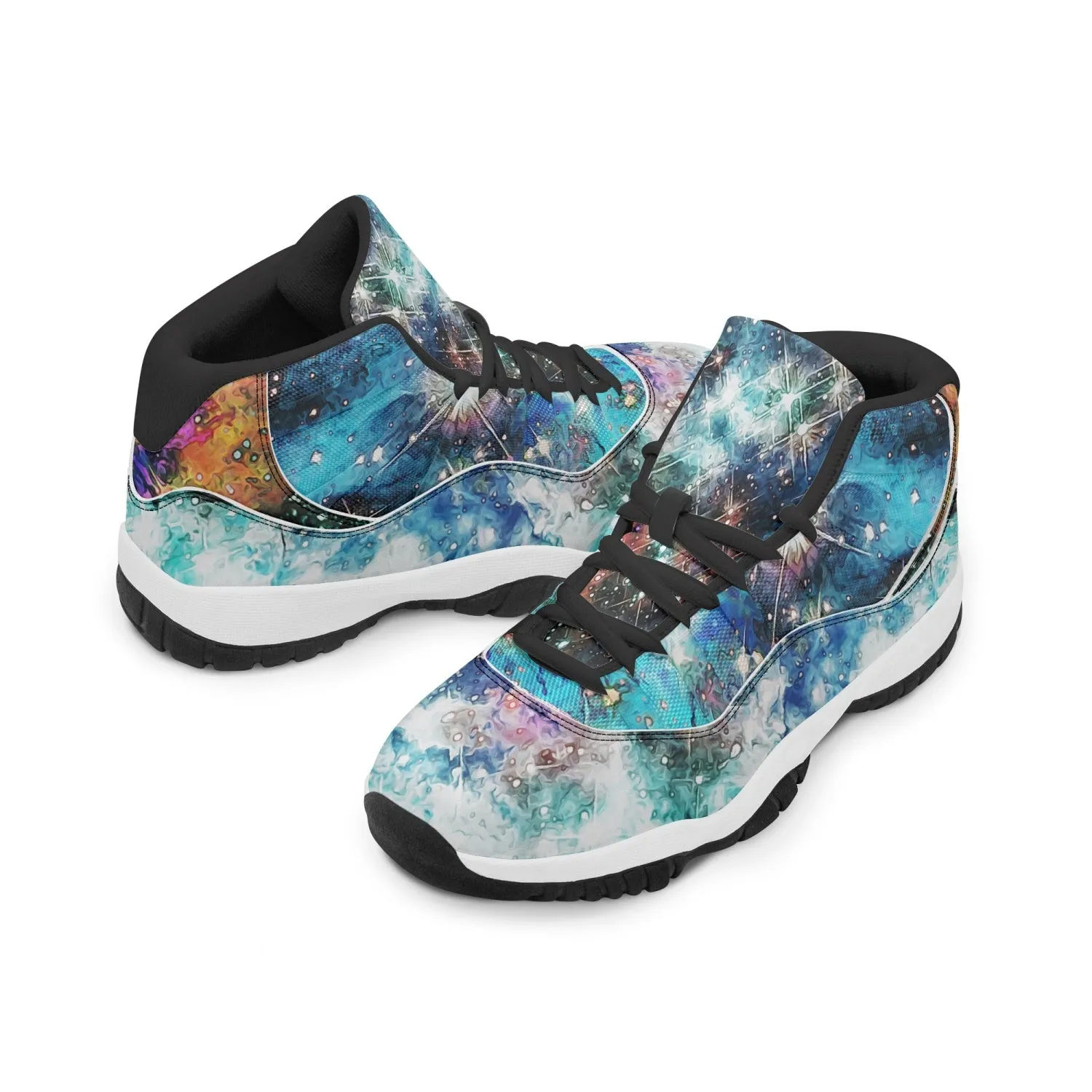 Acquiesce Apothos Psychedelic Split-Style Classic Basketball Sneakers