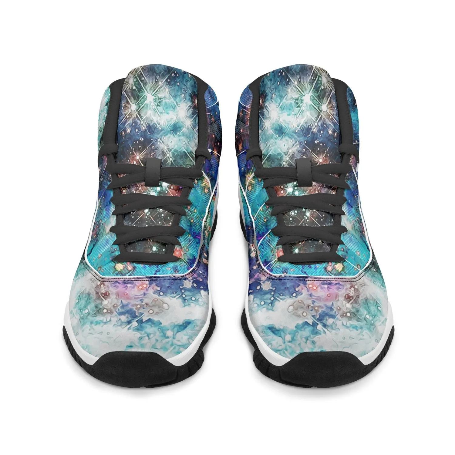 Acquiesce Apothos Psychedelic Split-Style Classic Basketball Sneakers