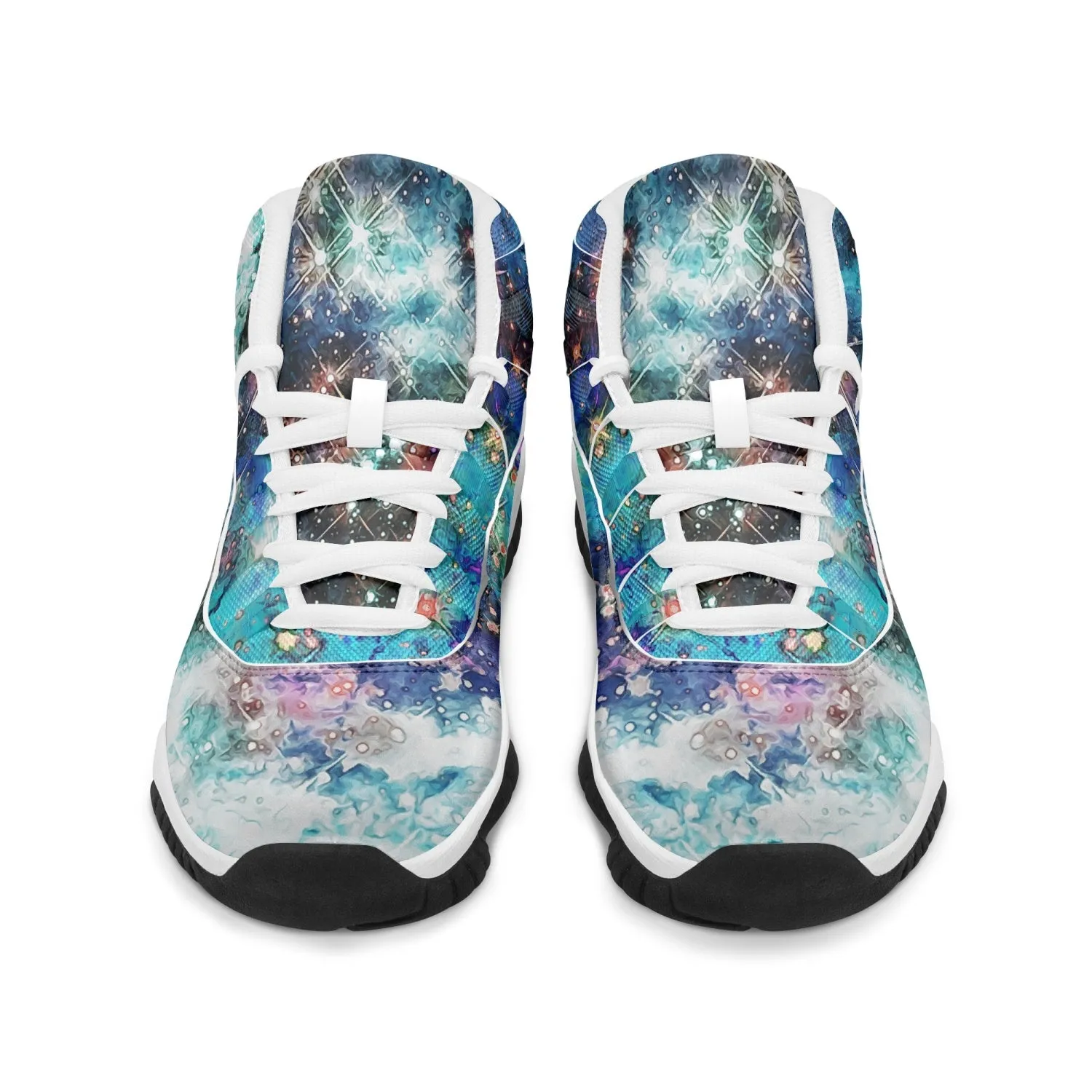 Acquiesce Apothos Psychedelic Split-Style Classic Basketball Sneakers
