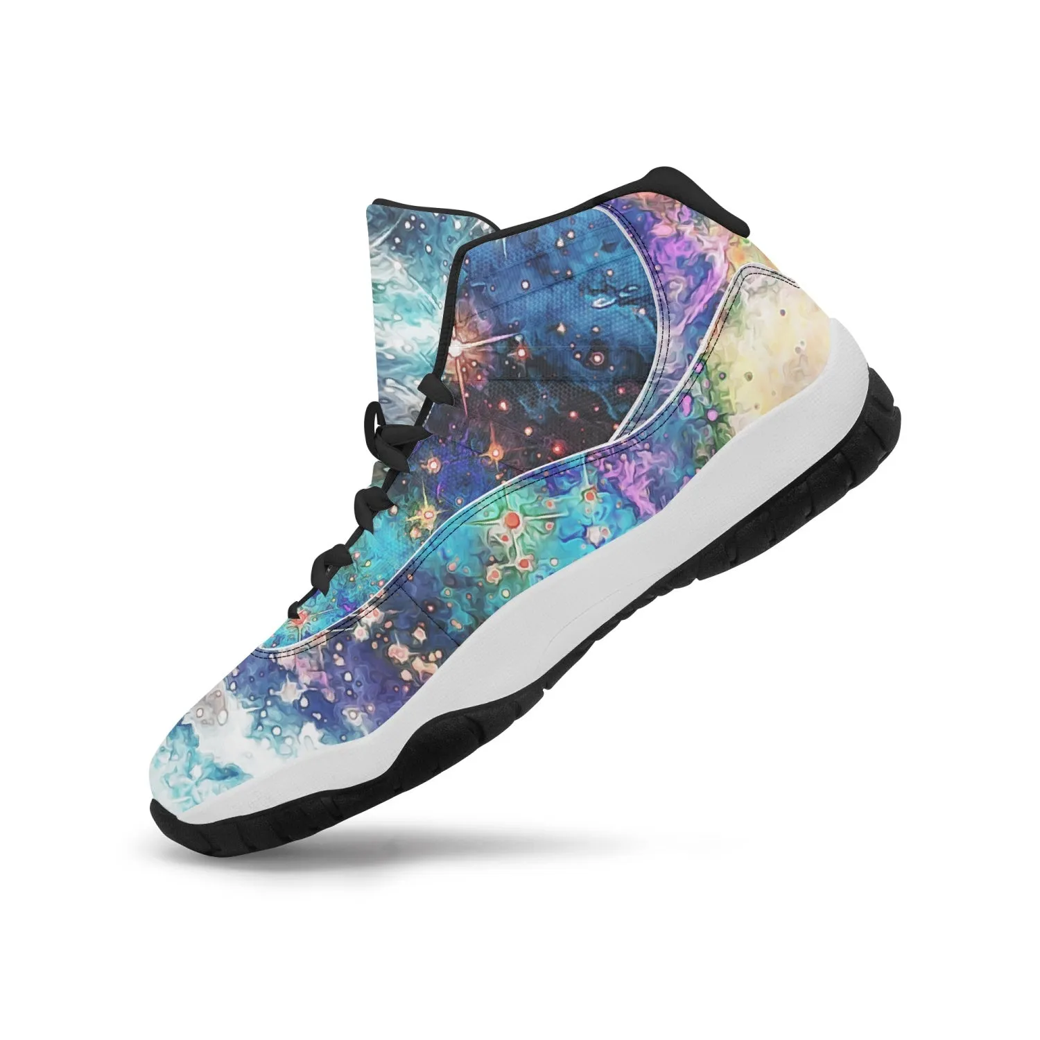 Acquiesce Apothos Psychedelic Split-Style Classic Basketball Sneakers