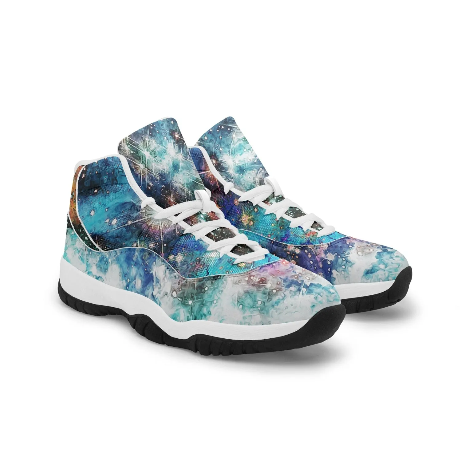 Acquiesce Apothos Psychedelic Split-Style Classic Basketball Sneakers