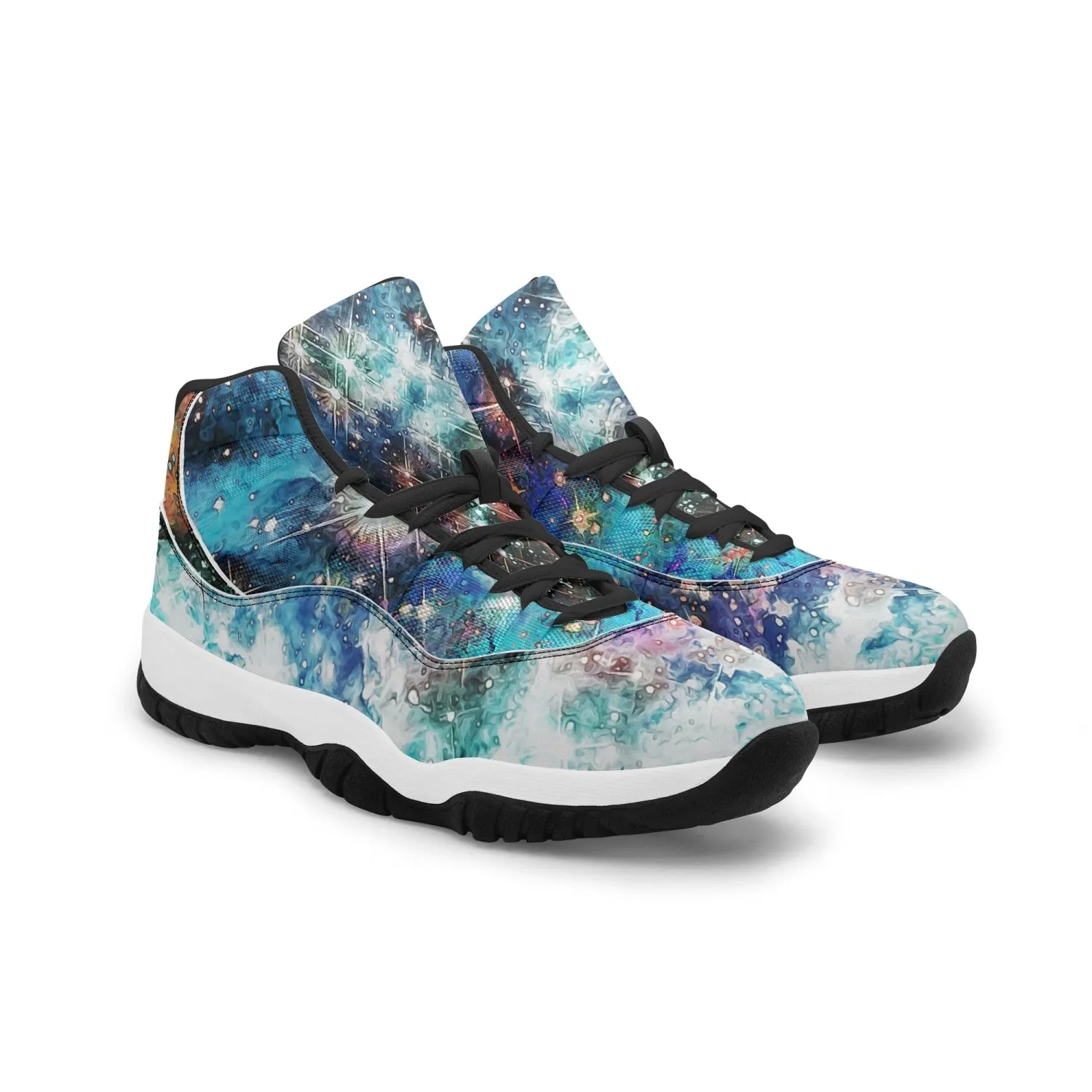 Acquiesce Apothos Psychedelic Split-Style Classic Basketball Sneakers
