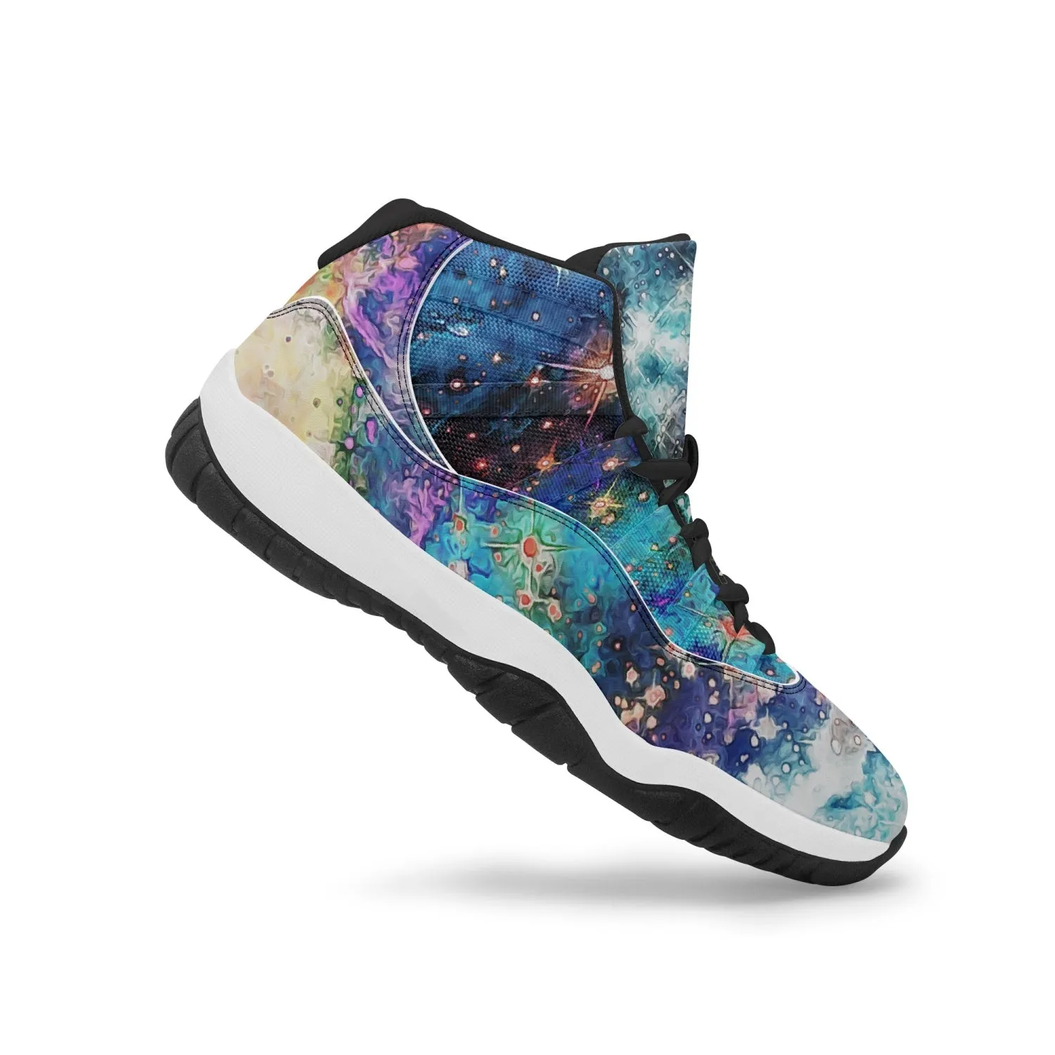 Acquiesce Apothos Psychedelic Split-Style Classic Basketball Sneakers