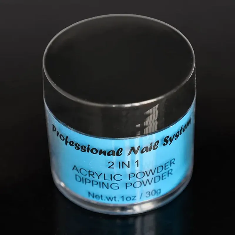 ACRYLIC NEON COLORED POWDER COLLECTION- 1Oz. Size 30G Acrylic Dip Powder Nails 12 Colors YELLOW NEON ACRYLIC POWDER