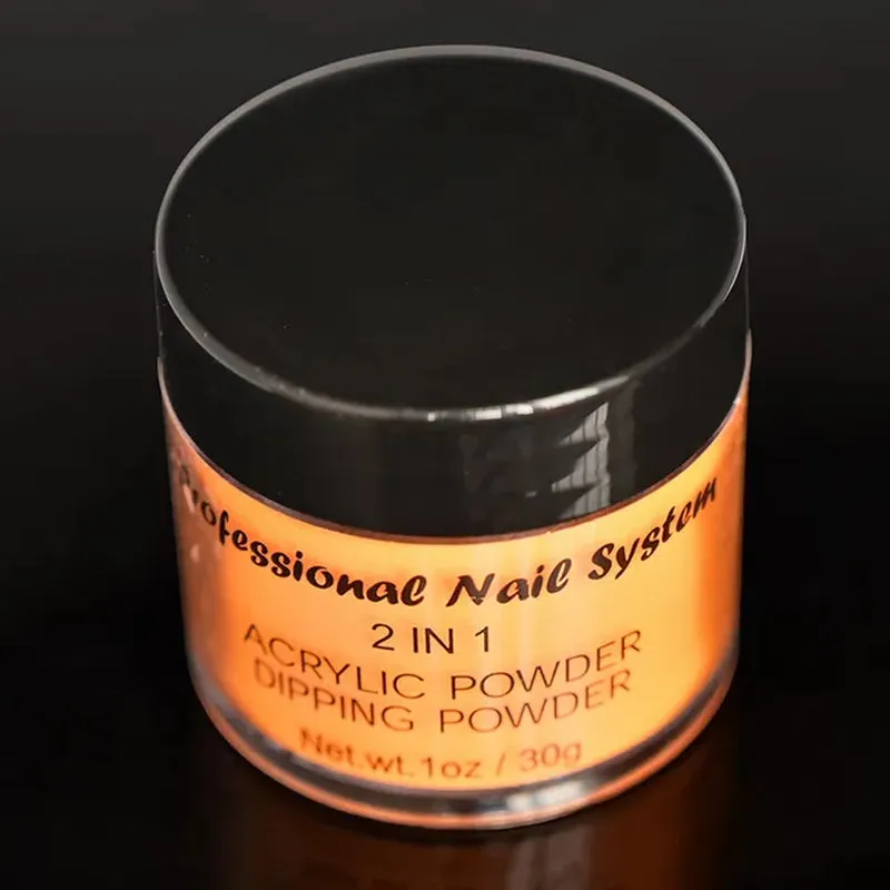 ACRYLIC NEON COLORED POWDER COLLECTION- 1Oz. Size 30G Acrylic Dip Powder Nails 12 Colors YELLOW NEON ACRYLIC POWDER
