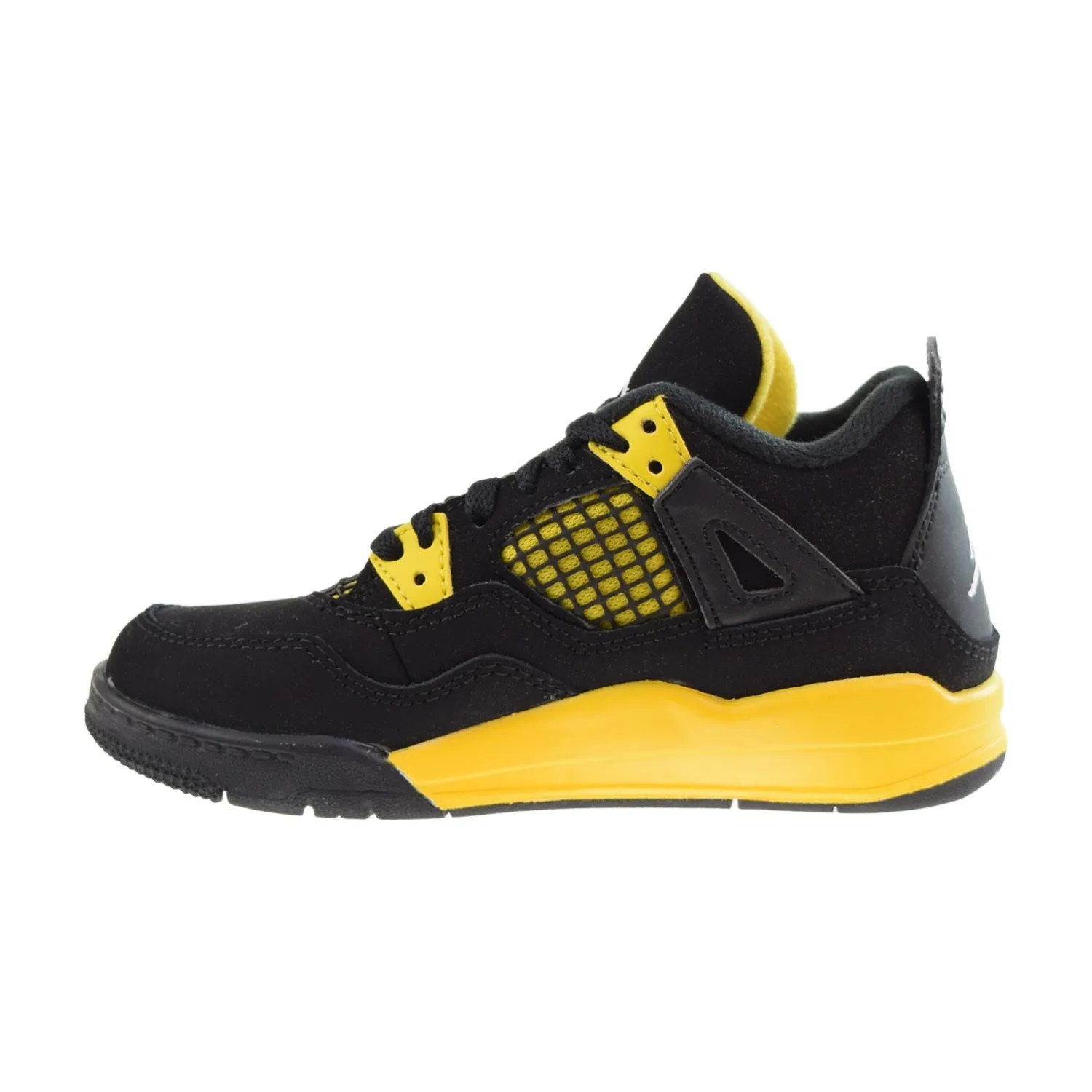Air Jordan 4 Retro (PS) "Thunder"  Little Kids' Shoes Black-Tour Yellow