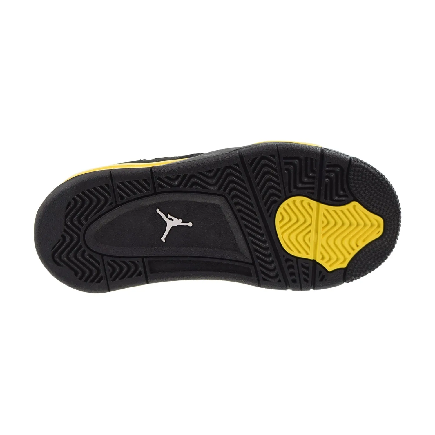 Air Jordan 4 Retro (PS) "Thunder"  Little Kids' Shoes Black-Tour Yellow