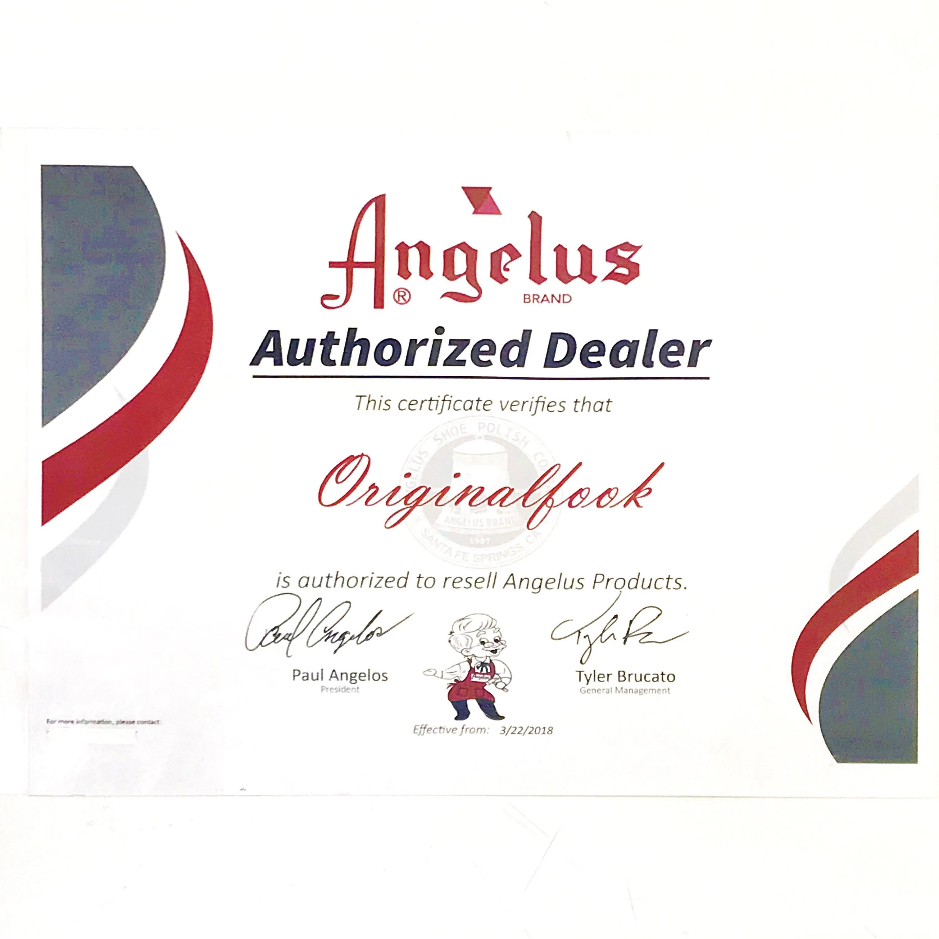 Angelus Instant Shine Black With Applicator Top