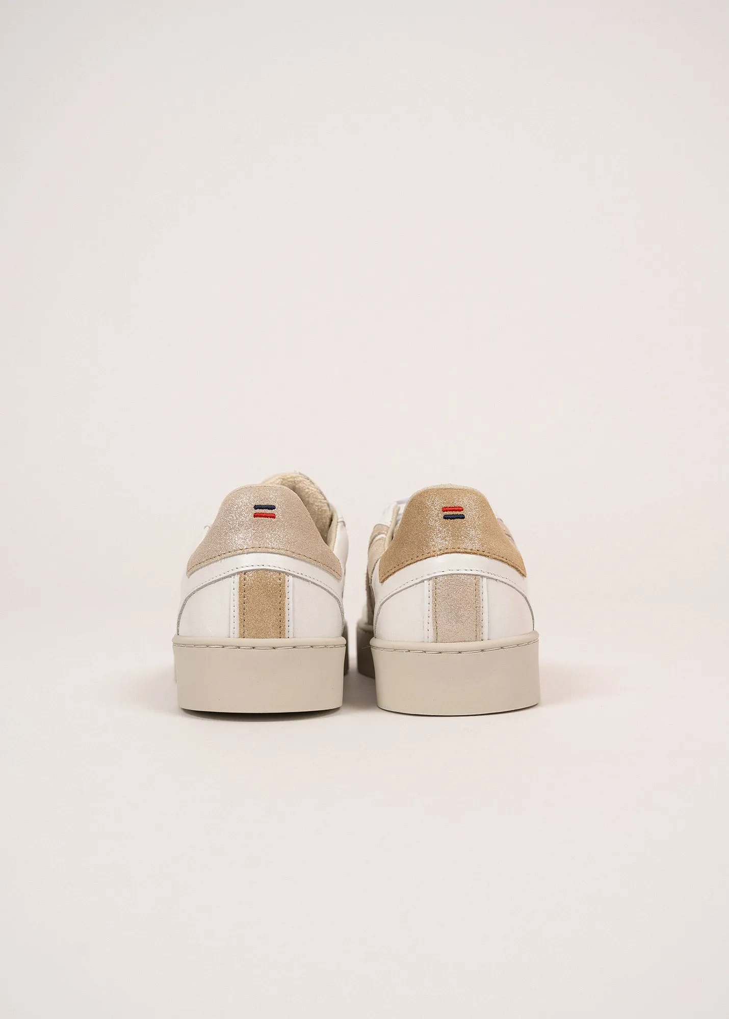 Asymetrical sneakers for women - SAINT JAMES x Caval (BLANC/NACRE)