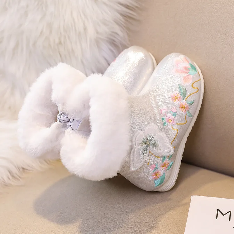 Baby Girls Shoes Floral Frost Boots