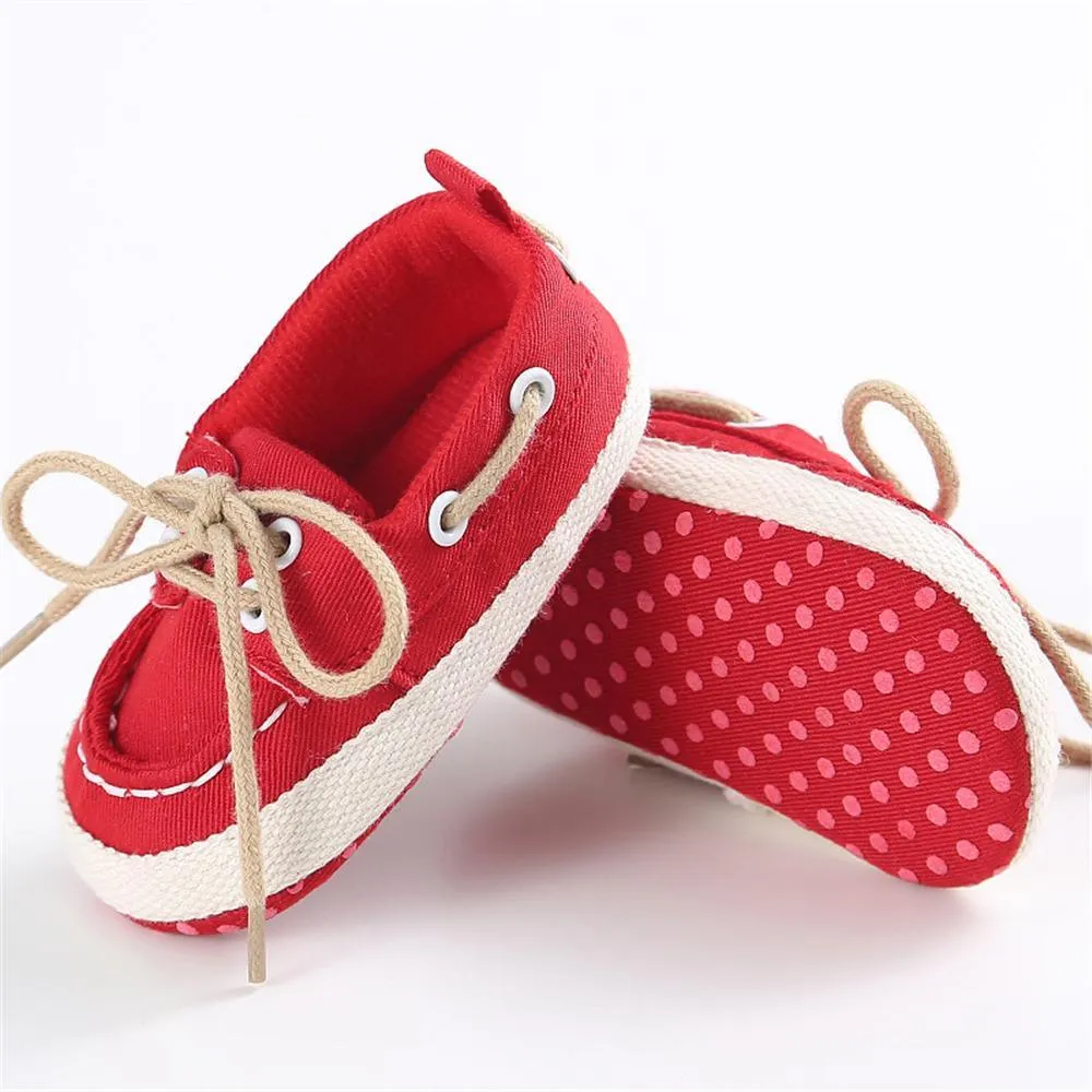 Baby Unisex Lace Up Casual Flats Wholesale Children Shoes