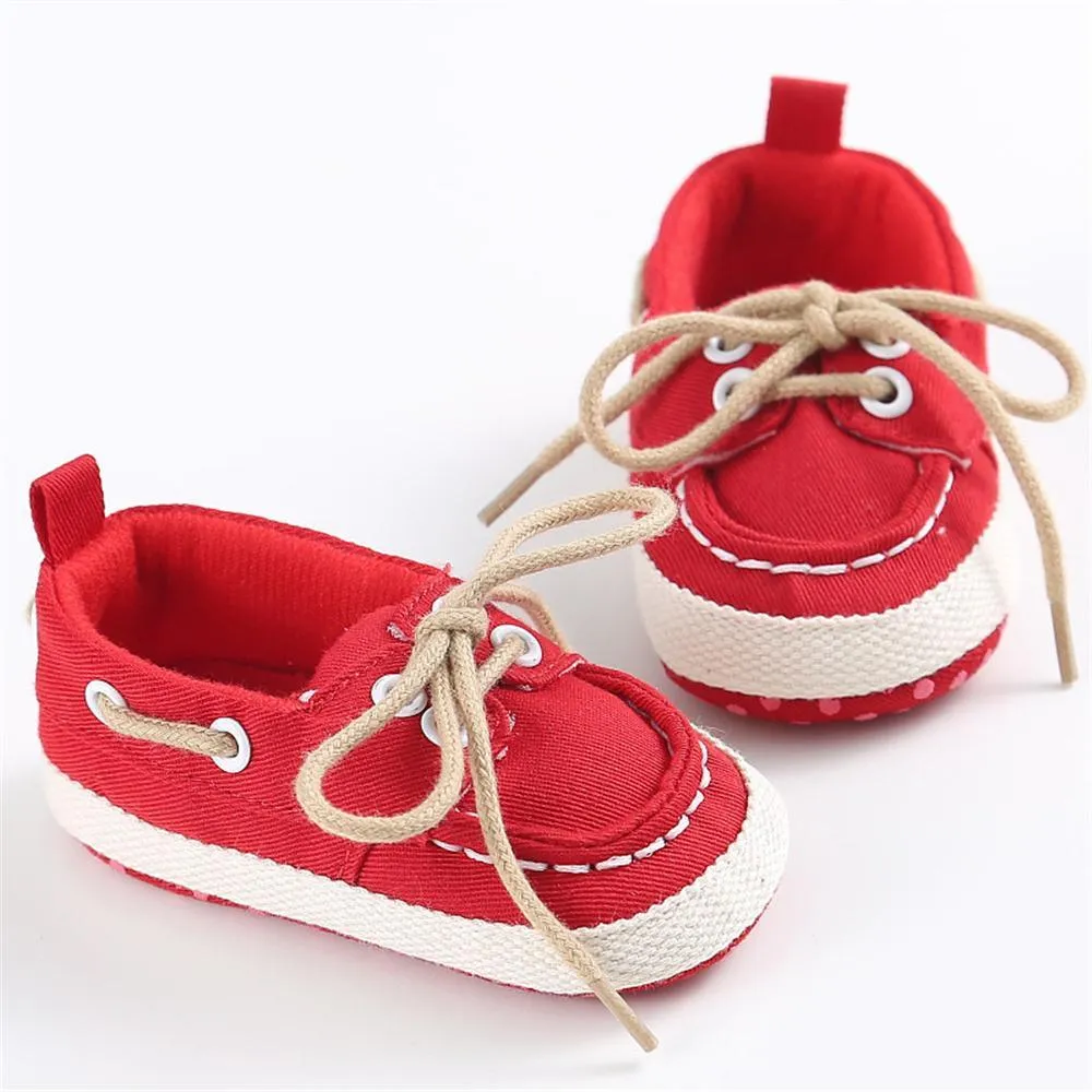 Baby Unisex Lace Up Casual Flats Wholesale Children Shoes