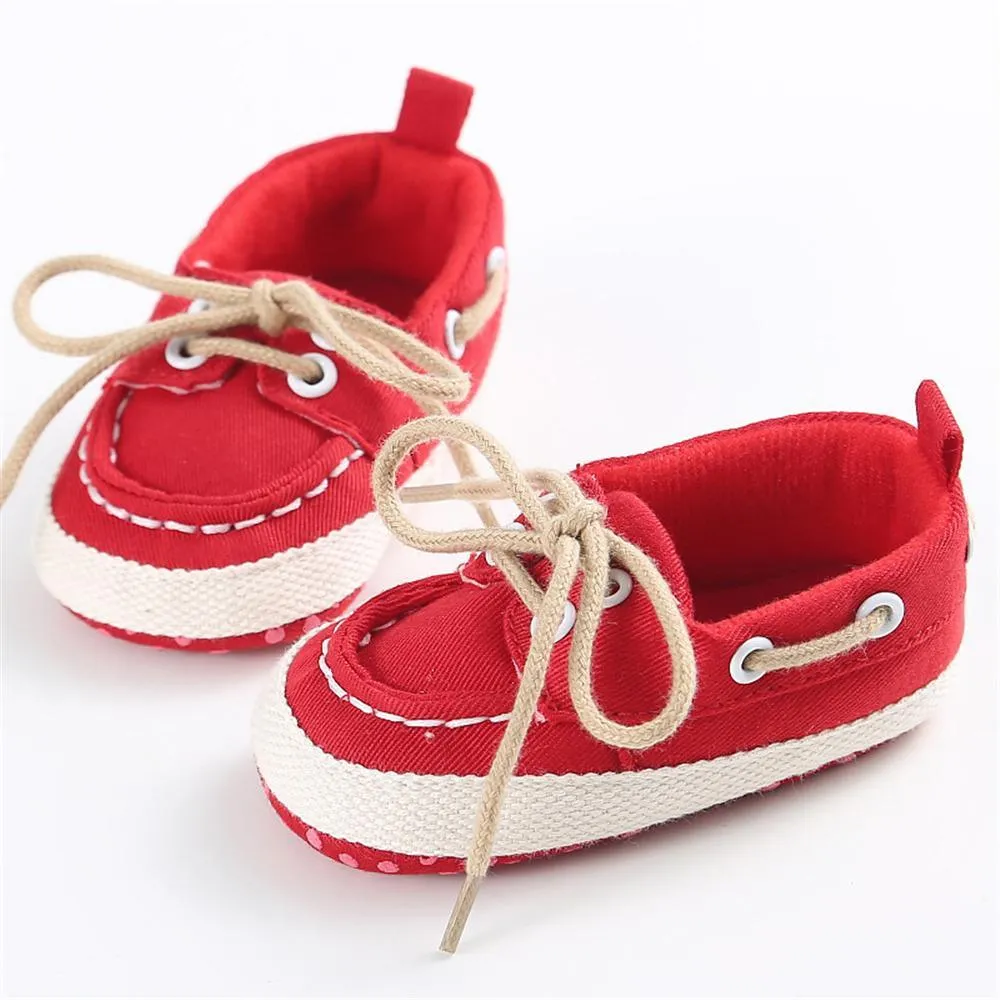 Baby Unisex Lace Up Casual Flats Wholesale Children Shoes
