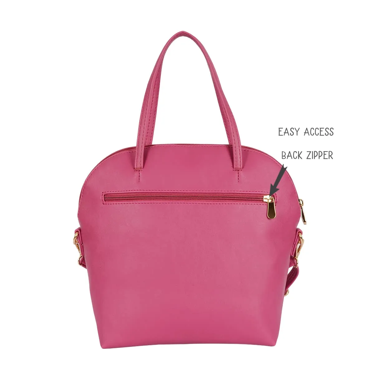 Baggit Women's Bowling Handbag - Medium (Pink)