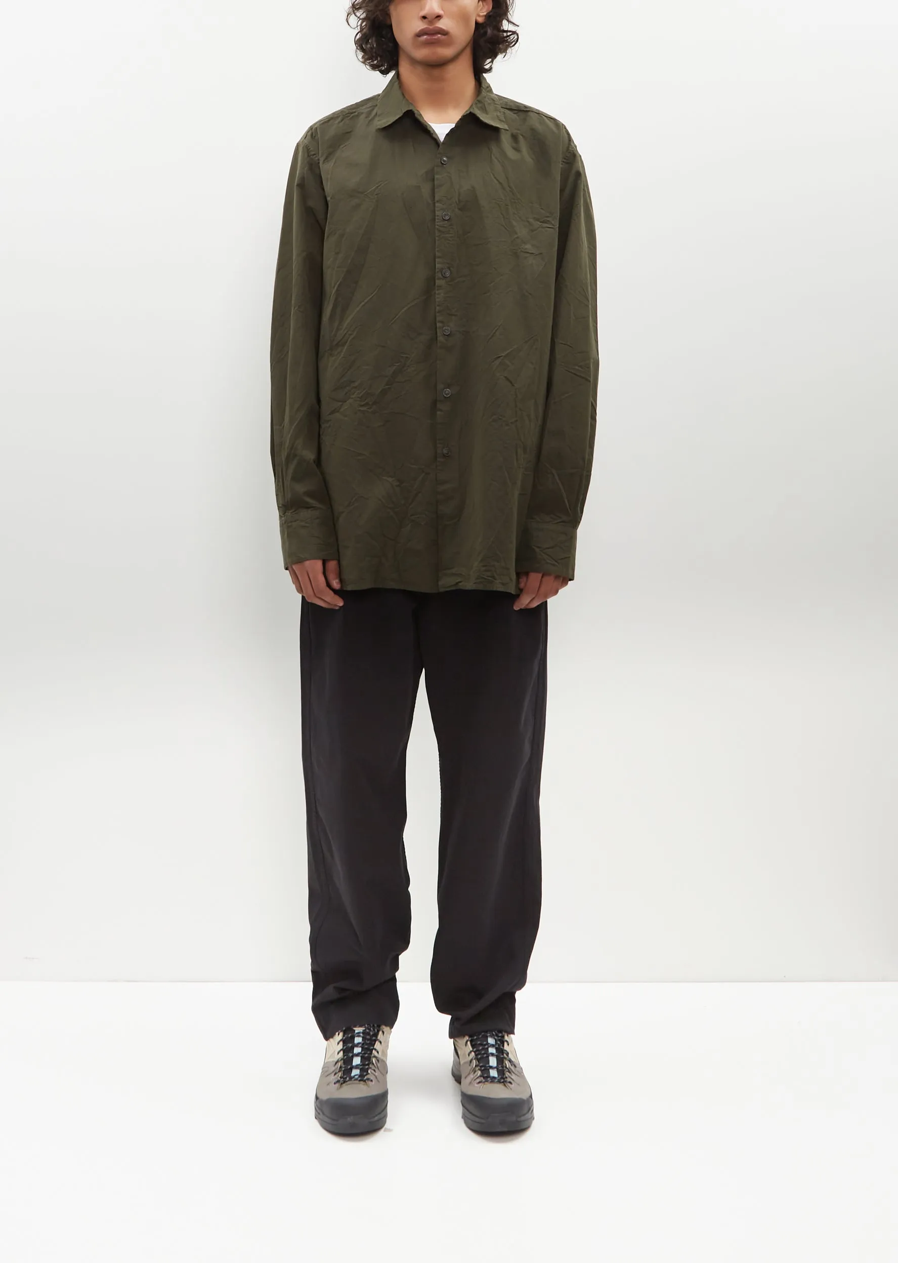 Big Raccourcie Shirt — Dark Khaki