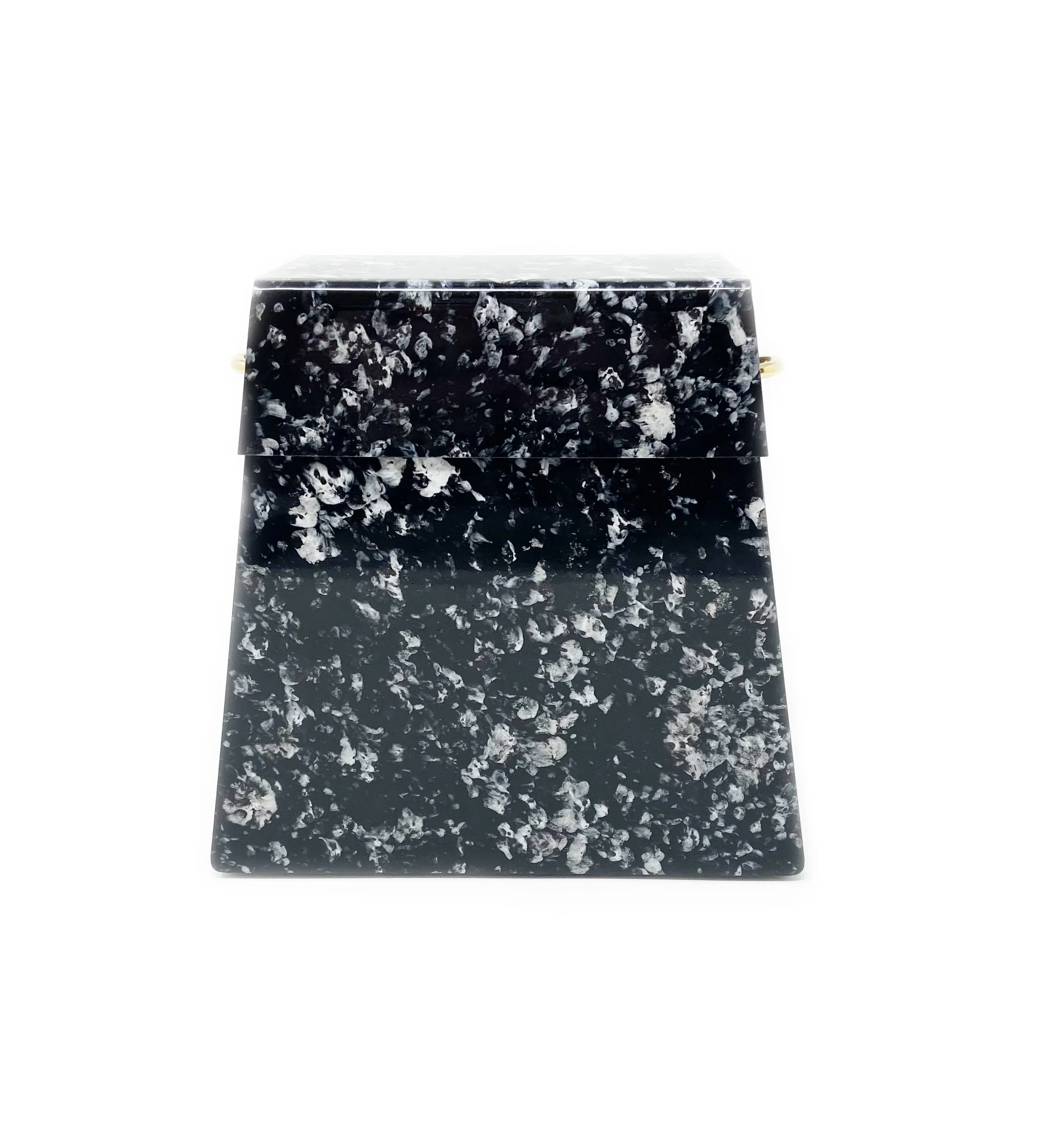 Black and White Marble Acrylic Clutch