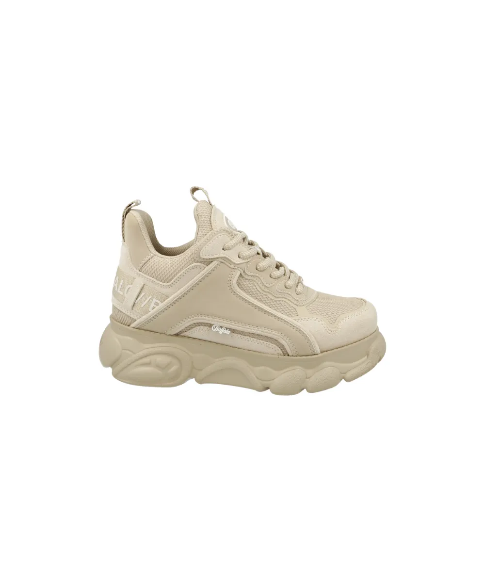 BUFFALO BINARY ATHENA WOMEN TRAINERS IN BEIGE