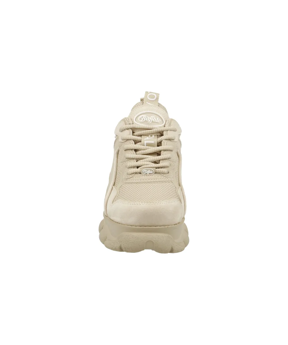 BUFFALO BINARY ATHENA WOMEN TRAINERS IN BEIGE