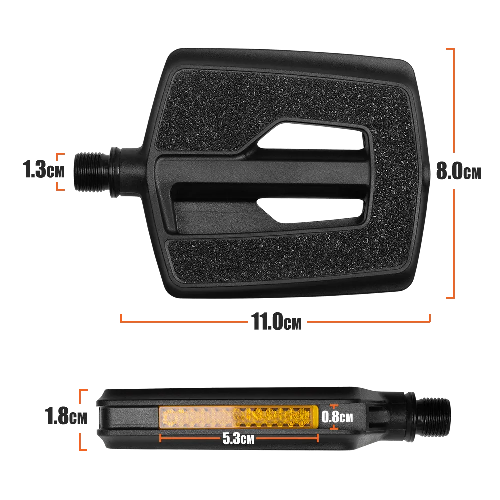 BV Bike Platform Pedals, 9/16-Inch CNC Spindle | BV-PD2