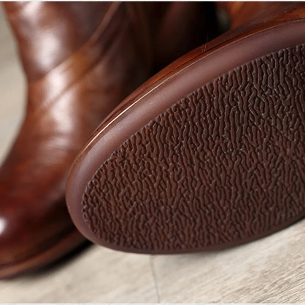 Chunky Retro Knight Long Boots | Gift Shoes