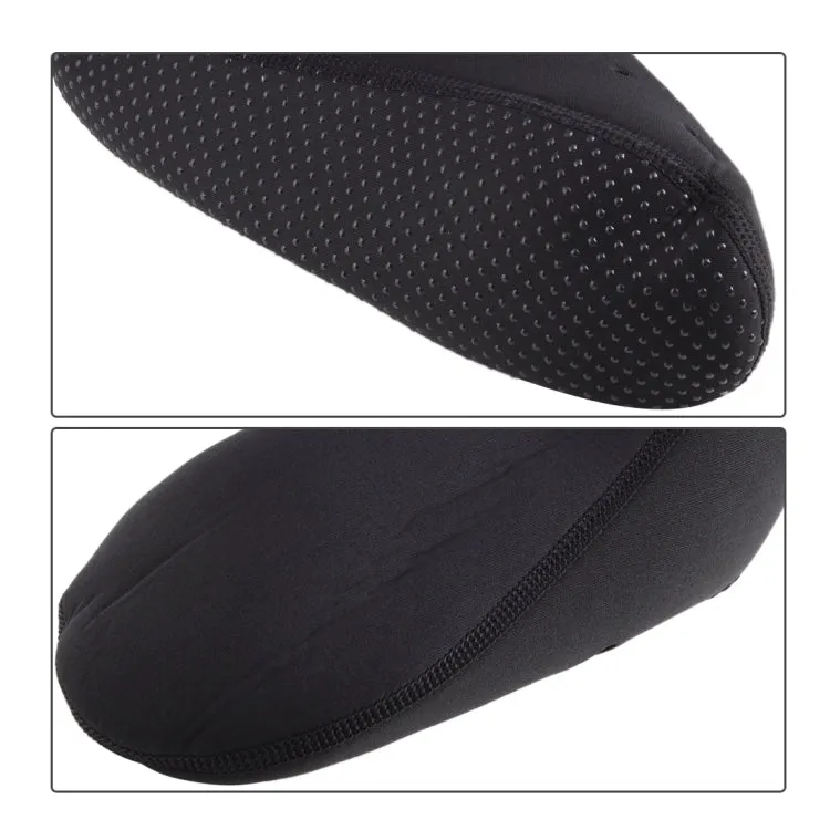 Comfortable and anti-slip 3MM swimming diving socks breathable water to swim the beach socks Size:M (37-38)(Black)