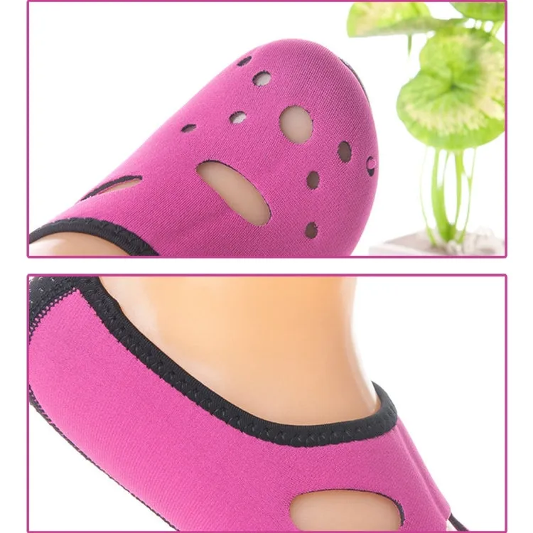 Comfortable and Anti-slip 3MM Swimming Diving Socks Breathable Water to Swim The Beach Socks Size:XXL (44)(Magenta)