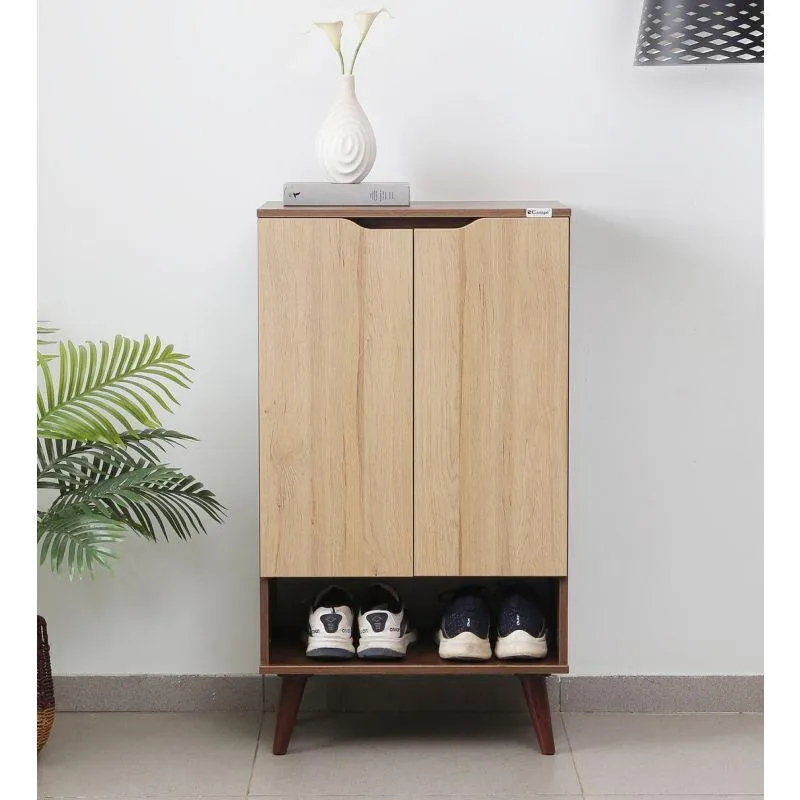Compact Vertical Elegance: Compressed Wood Shoe Rack By Alhome