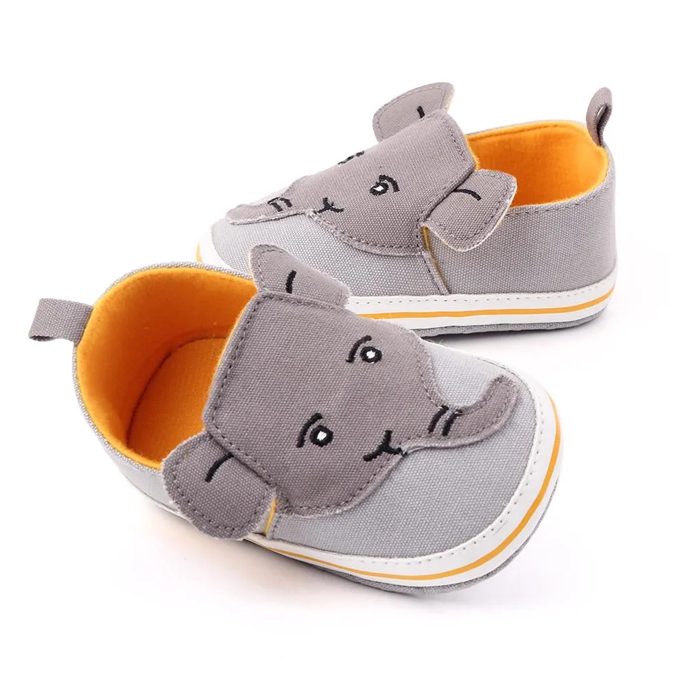 Cute Elephant Baby Canvas Shoes