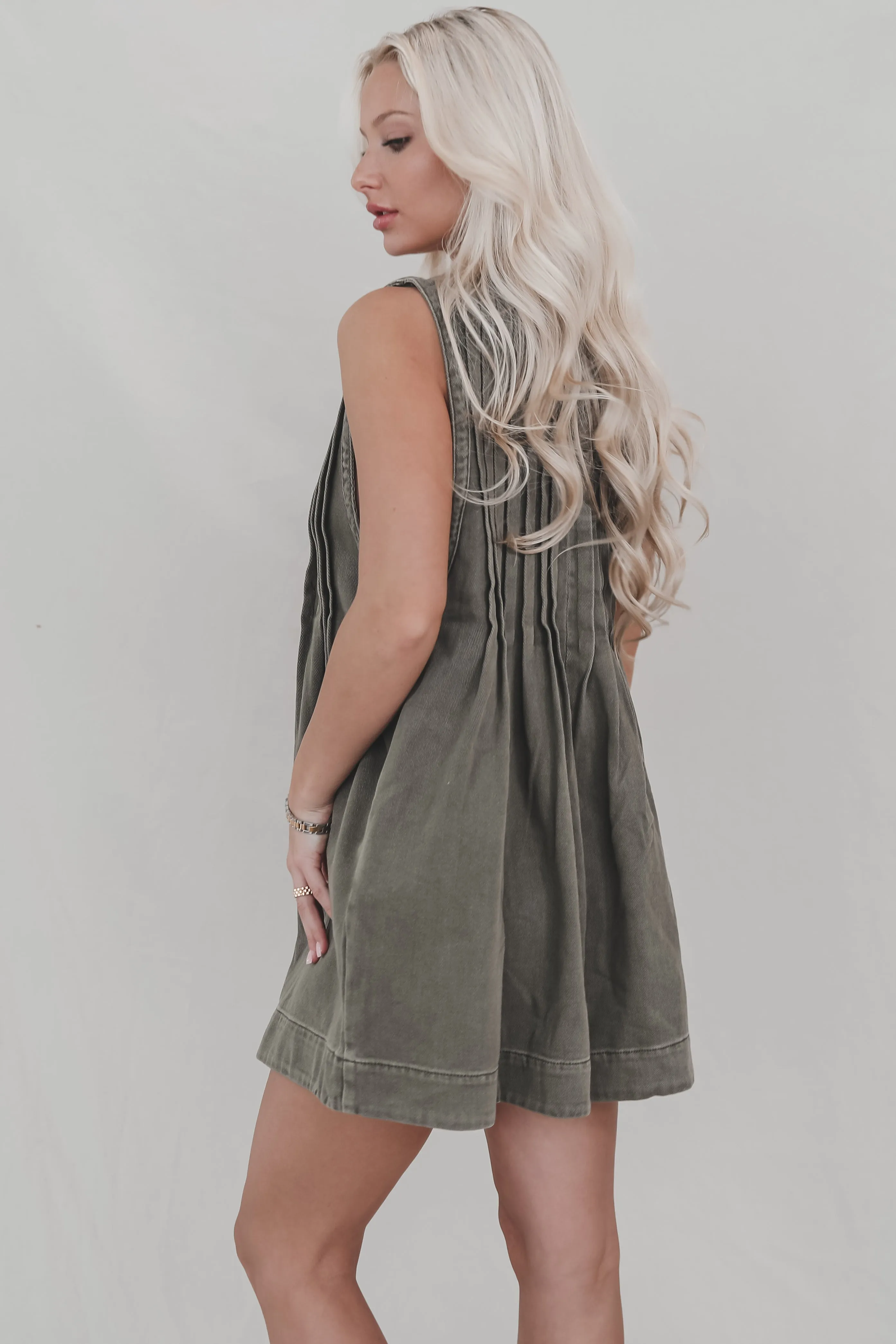 DEAL She's Got An Edge Washed Denim Romper