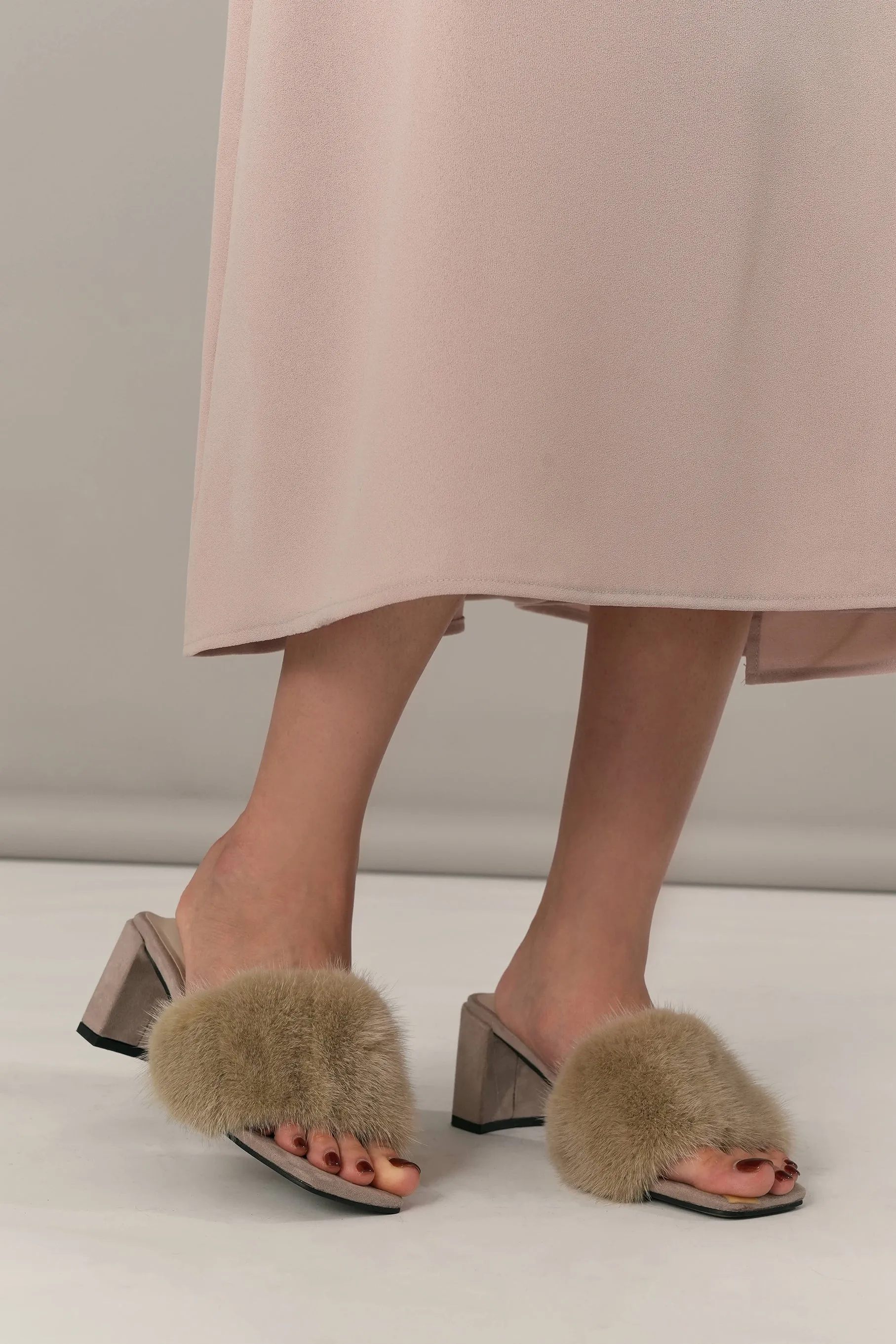 Desiree Mink Heels