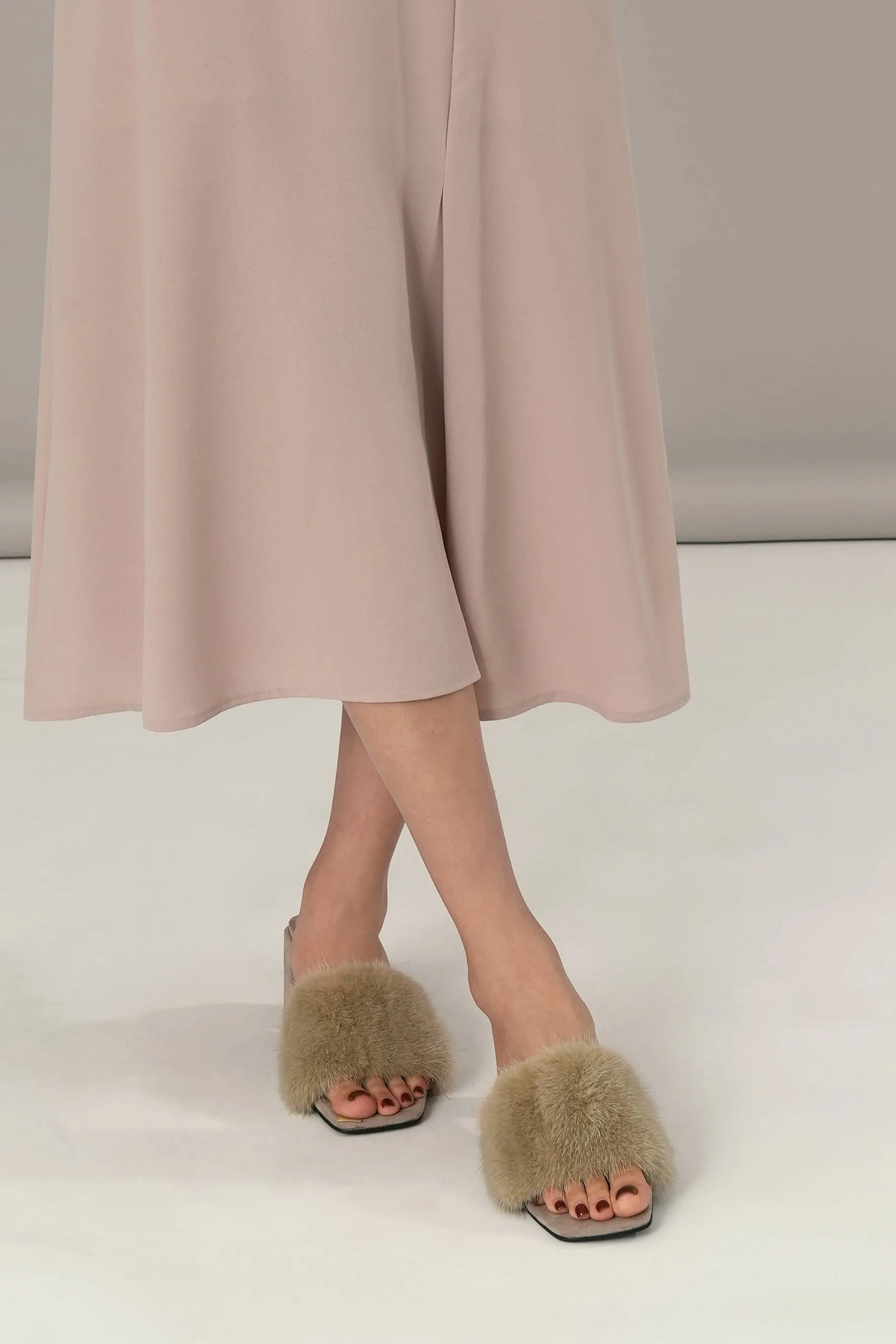 Desiree Mink Heels