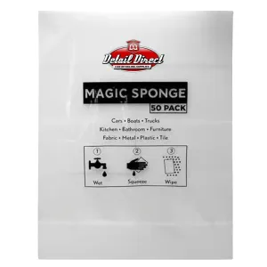 DETAIL DIRECT Magic Foam Eraser Sponge - 50 Pack