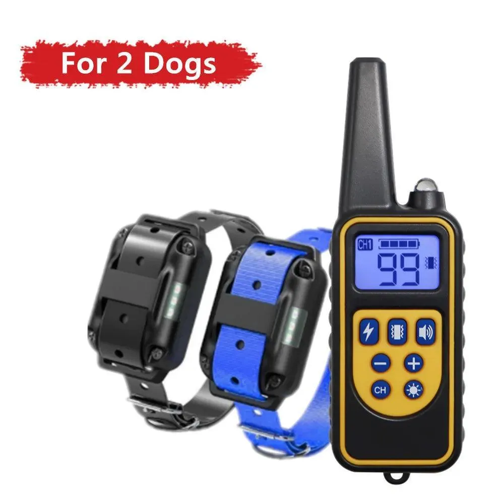 Electric Remote Dog Training Collar: Waterproof Shock Vibration Sound Trainer