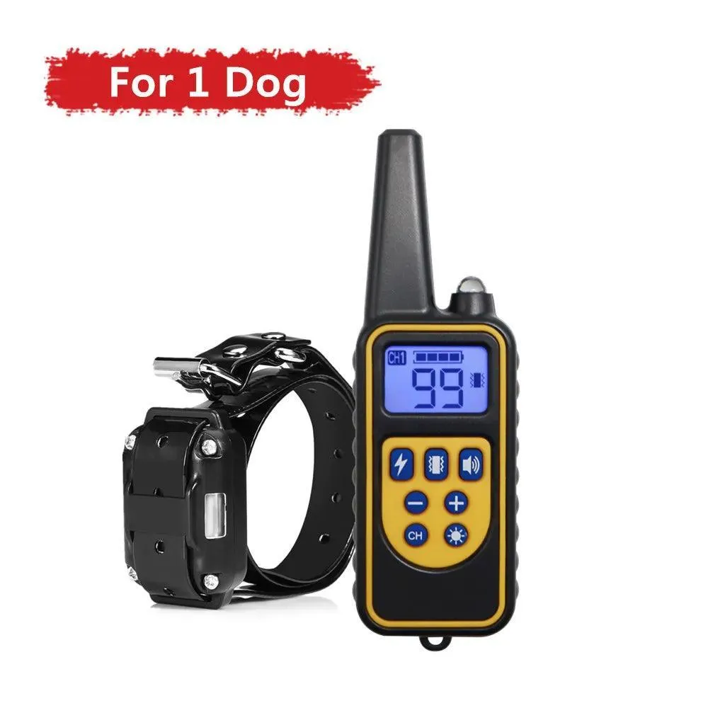 Electric Remote Dog Training Collar: Waterproof Shock Vibration Sound Trainer