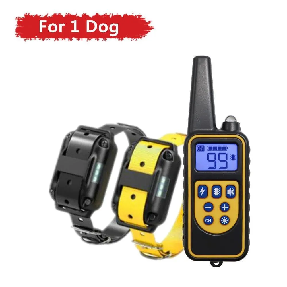 Electric Remote Dog Training Collar: Waterproof Shock Vibration Sound Trainer