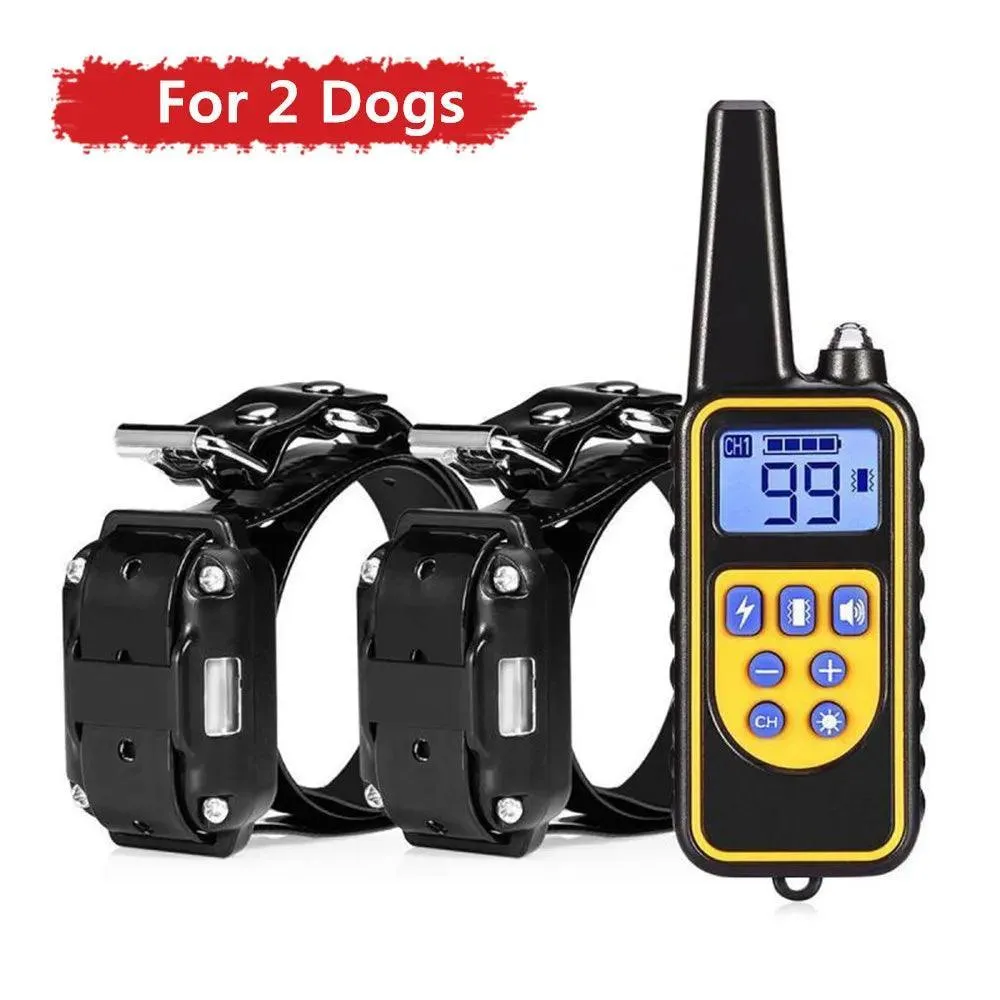 Electric Remote Dog Training Collar: Waterproof Shock Vibration Sound Trainer