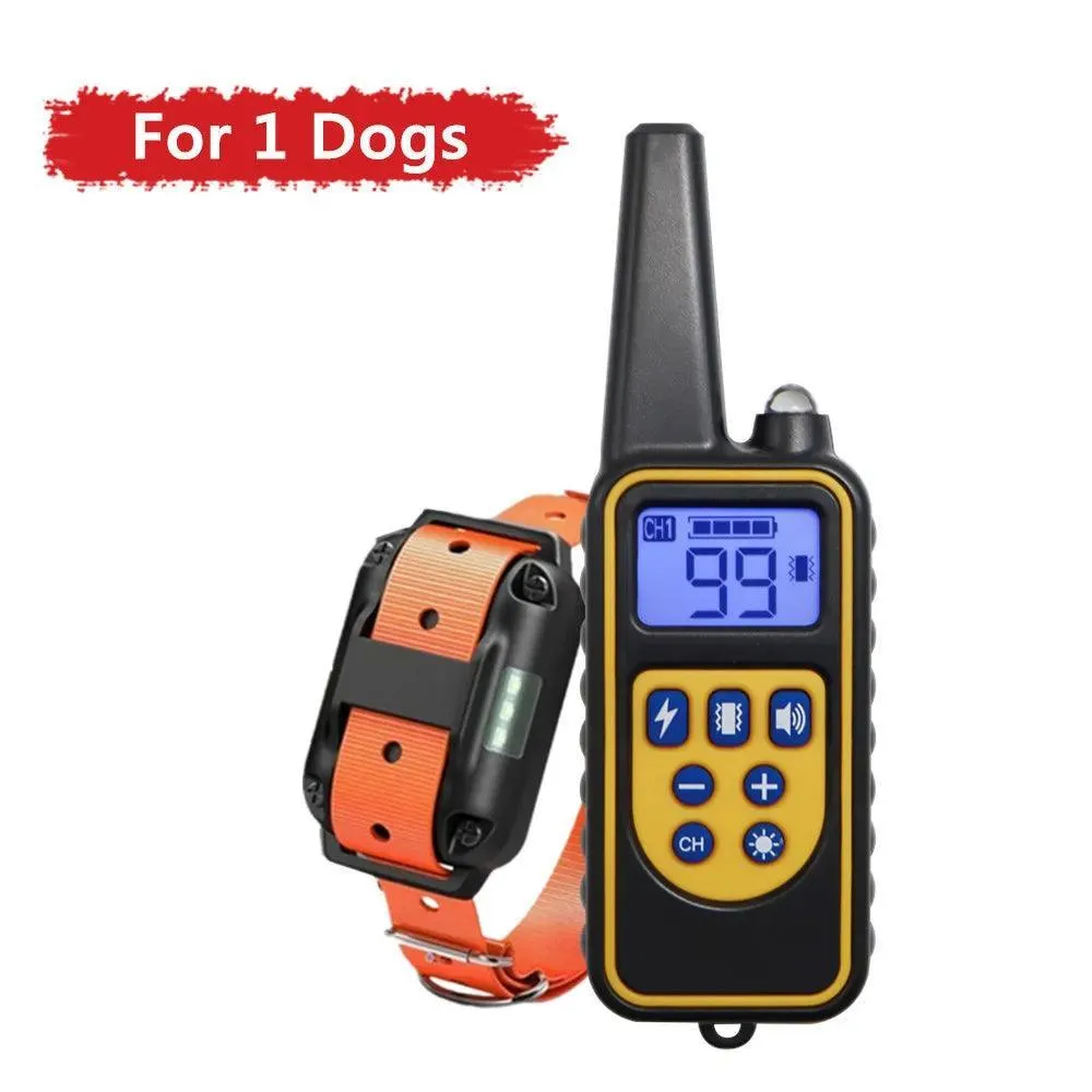 Electric Remote Dog Training Collar: Waterproof Shock Vibration Sound Trainer
